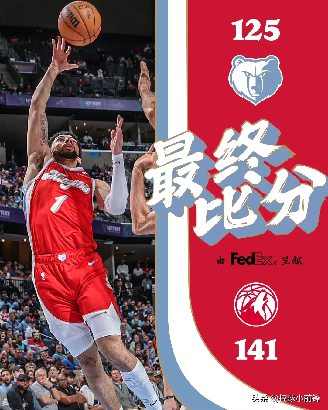 灰熊客场战胜开拓者，结束两连败